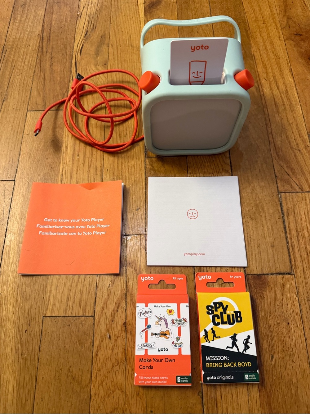 Yoto Player 3rd Generation Audio w/ adventure sleeve and spy club, make your own